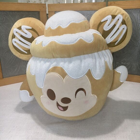 Disney Store Munchlings Cinnamon Swirl Bun Plush Large 15" Fall Food Teddy Bear - Picture 2 of 10